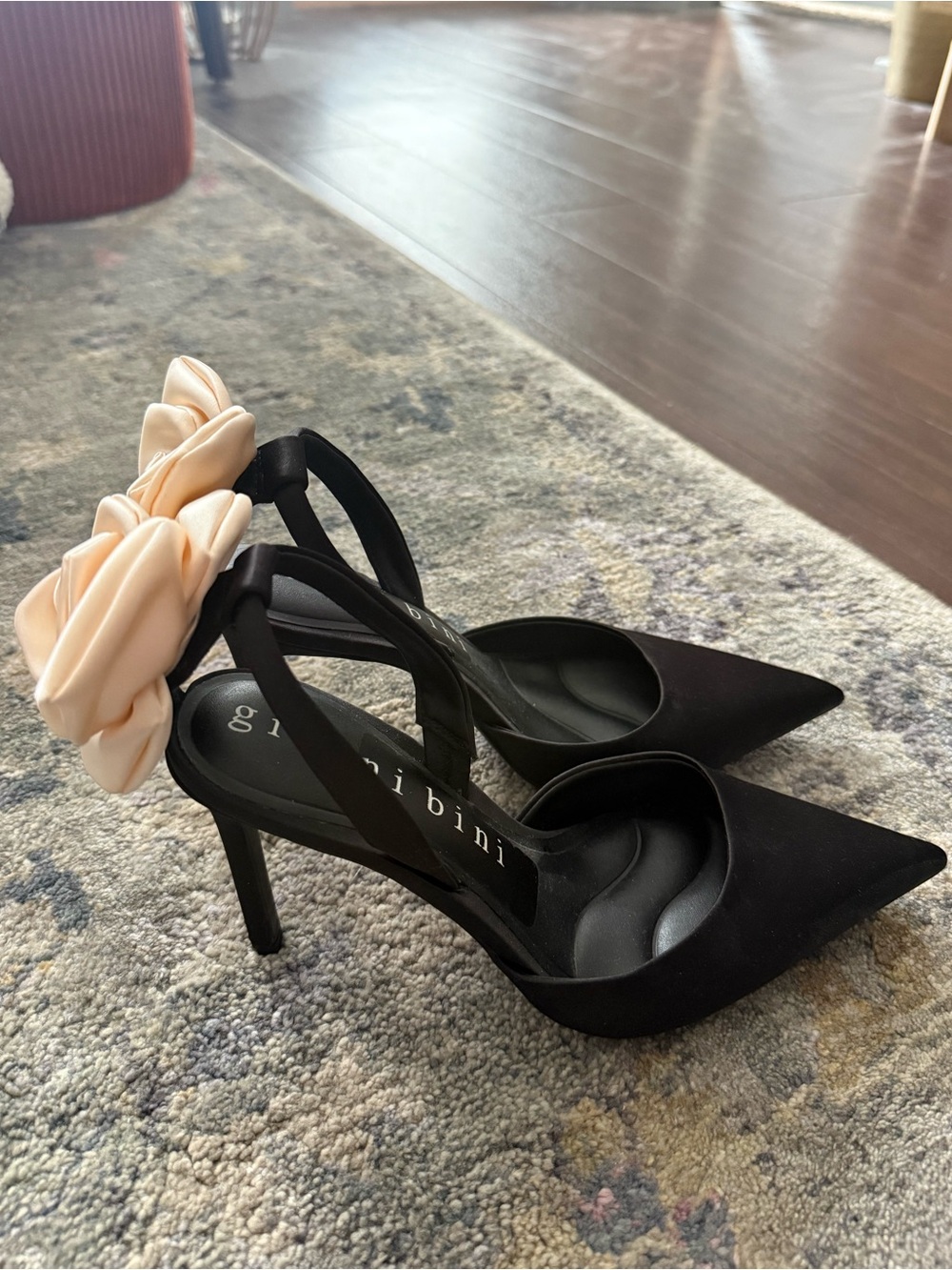 Gianni Bini Heels With Flower Accent